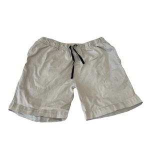 Blade Blue Shorts Mens XL Beige Twill 6" Flat Front Walk Golf Travel Made in USA